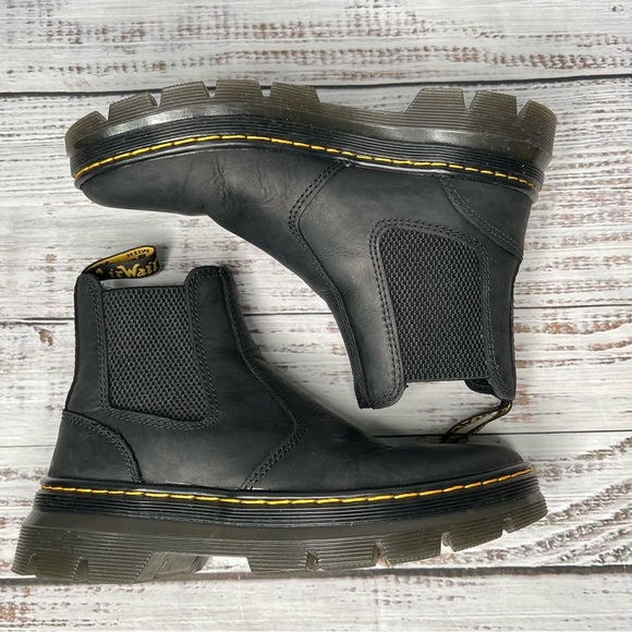 Dr Martens Women’s 6 Embury Chelsea Leather Boots Black - Picture 3 of 12